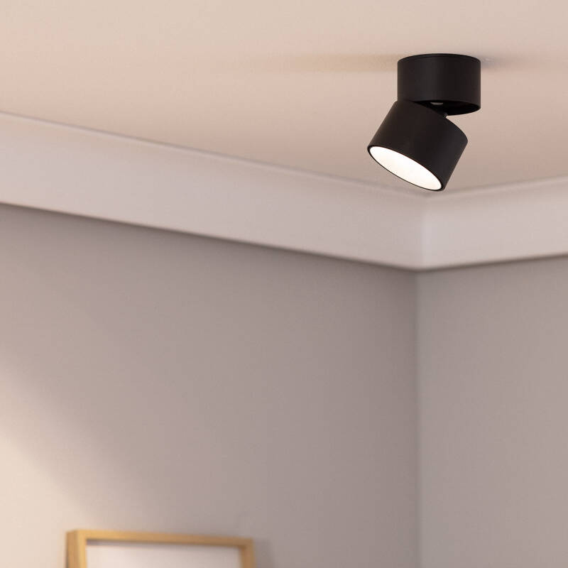Aplique LED 15W de Aluminio Circular Negro New Onuba