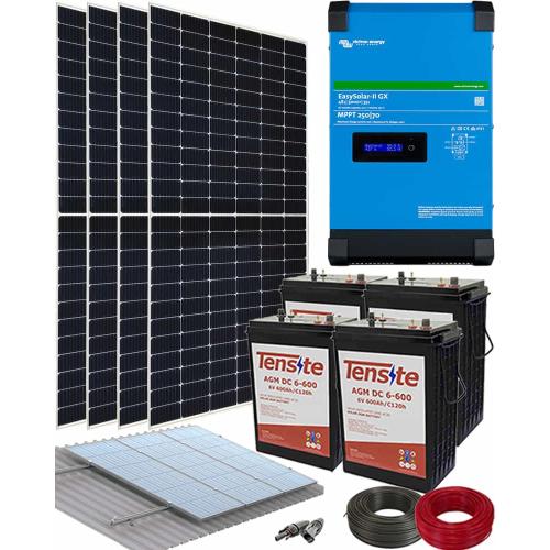 Kit Solar Aislada 3000W 24V 9000Whdia