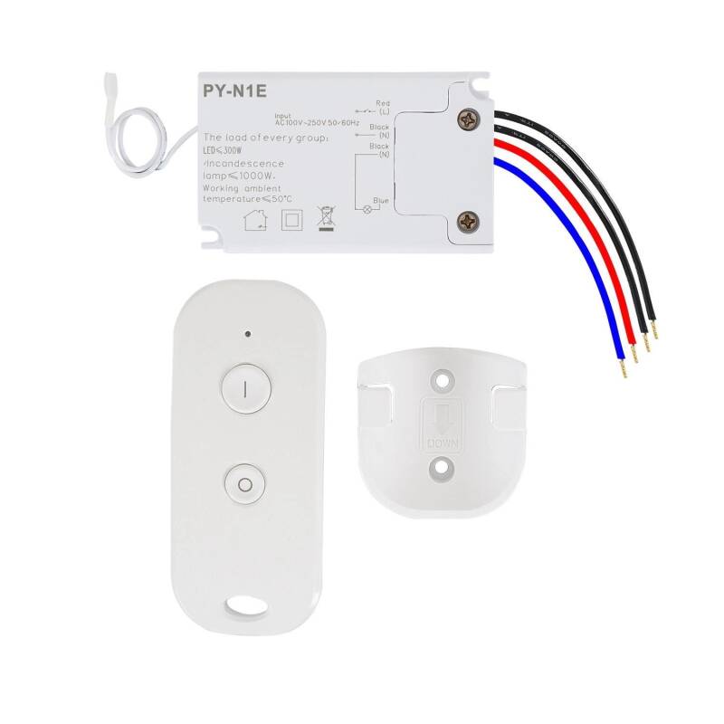 Interruptor Simple con Mando Control Remoto RF