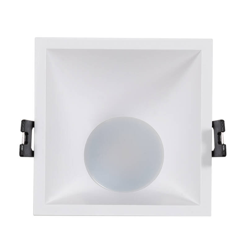Foco Downlight Cuadrado 45º GU10 6W Corte 85x85 mm Bajo UGR PC
