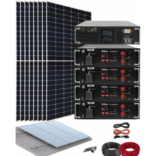 Kit para Instalar Placas Solares en Casa 5000W 48V 22400Whdia