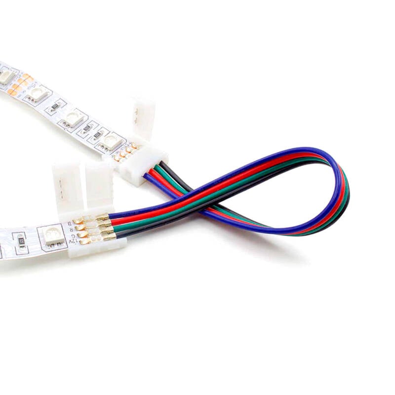 Cable Doble Conector Rápido Tira LED 12/24V RGB 10mm