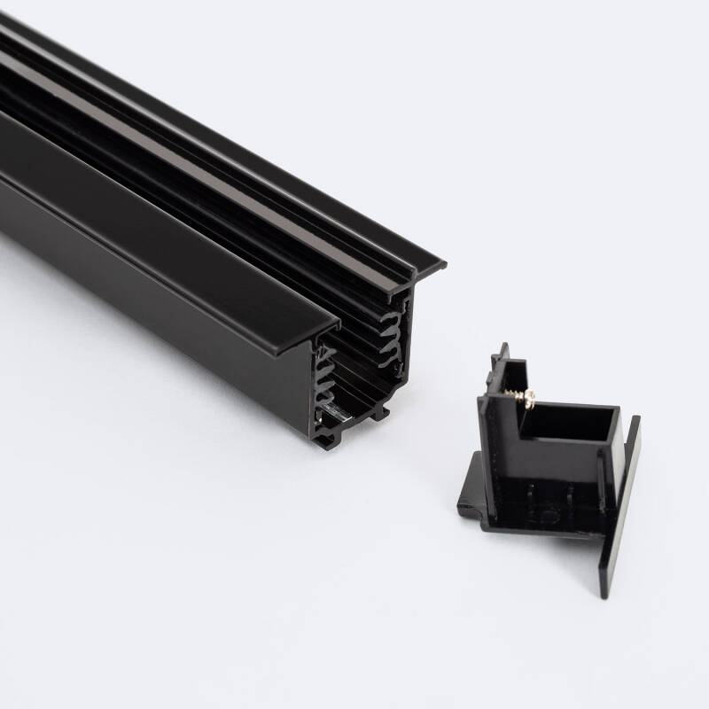 Carril Trifásico DALI Empotrable Aluminio para Focos LED 1 Metro