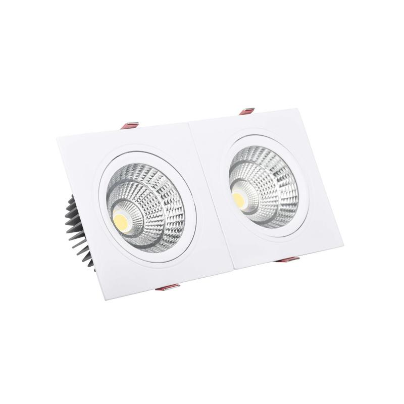 Foco Downlight LED 10W Rectangular Madison Corte 165x75 mm
