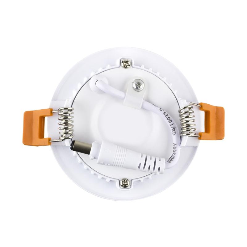 Placa LED 3W Circular SuperSlim Corte Ø 70 mm
