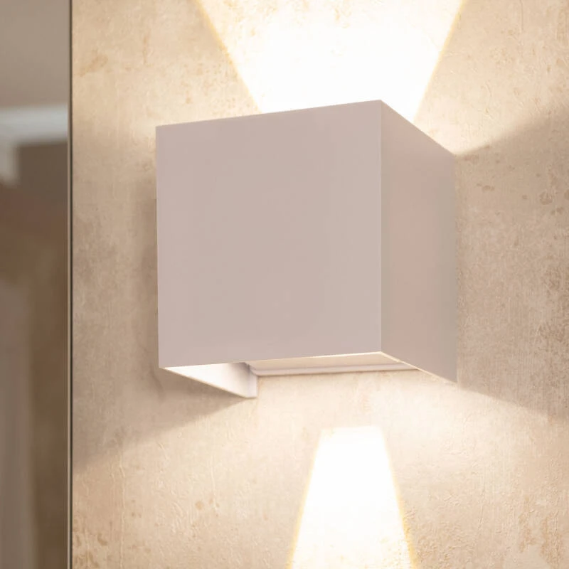 Aplique de Pared Exterior LED 6W Aluminio Iluminación Doble Cara Eros
