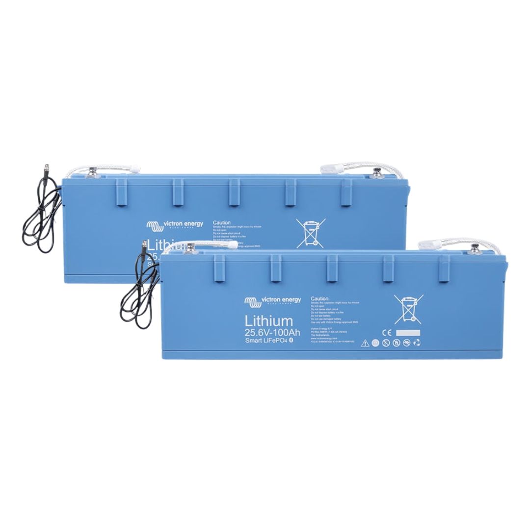 Pack 2ud Baterías de Litio 100Ah 25,6V LiFePO4 Victron Smart