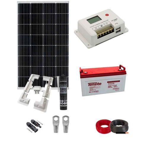 Kit Instalación Placa Solar Furgoneta 200W con batería