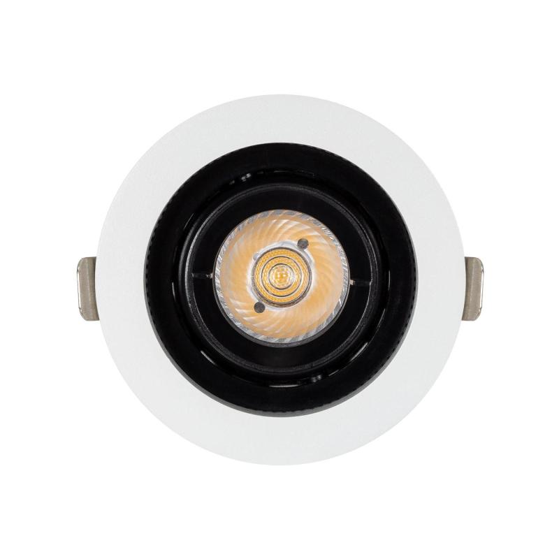 Foco Downlight LED 12W COB Direccionable 360º Circular Corte Ø 100 mm CRI90 Expert Color No Flicker