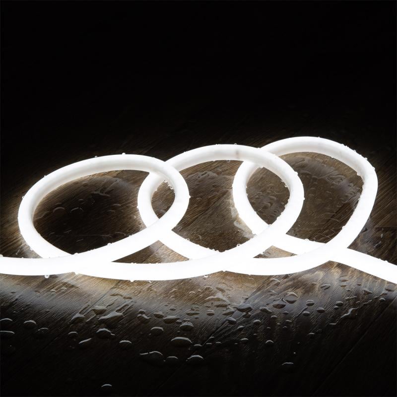 Tira LED Neón Regulable 220V BOBINA 50m Circular SFLEX14 8W/m Corte 100cm IP65