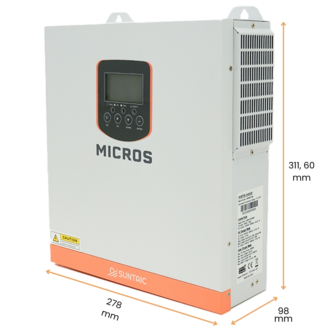 Inversor Cargador 3500W 24V Suntaic Micros