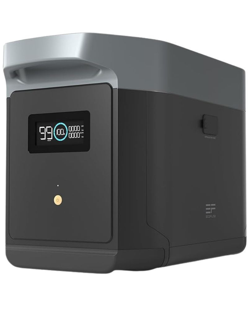 Kit Placa Solar Aislada 400W Ecoflow con Estación Energía 2400W 2048Wh y Batería Extra 1204Wh