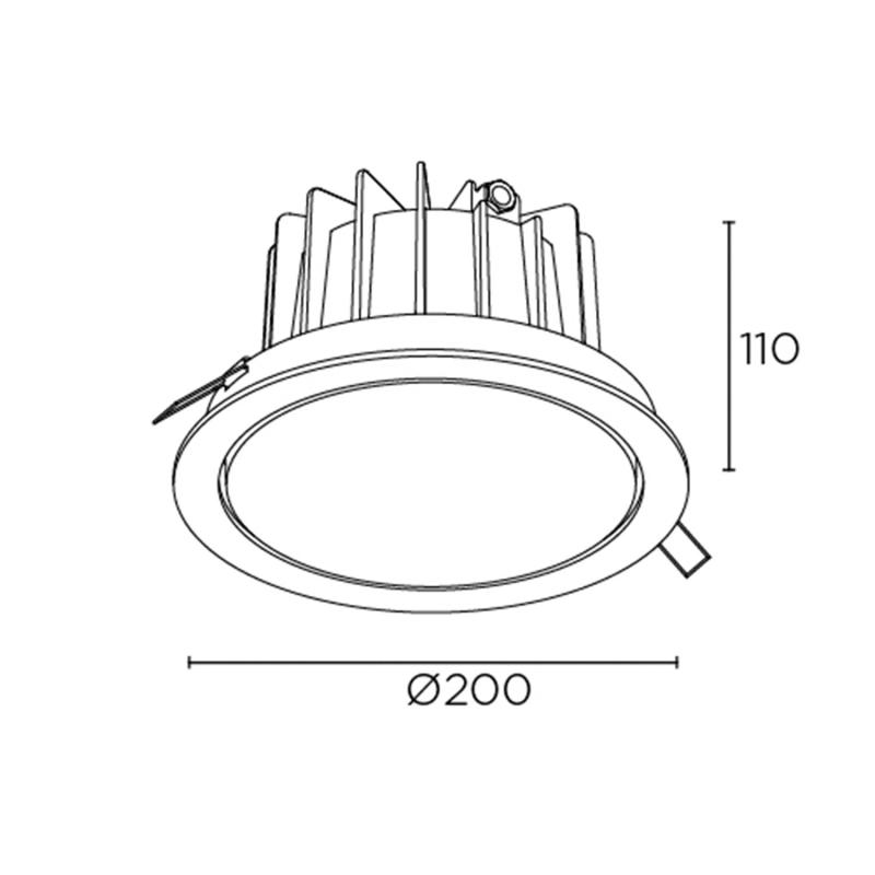 Downlight LED 18W Dako Ajustable IP65 LEDS-C4 15-E105-05-CL