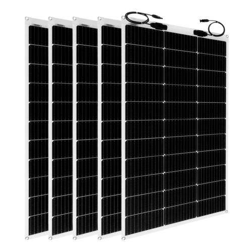 Pack 5 unidades de Placas Solares Flexible 200W 12V Tensite