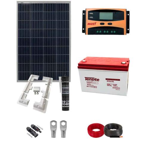 Kit Placa Solar Camper 100W con batería