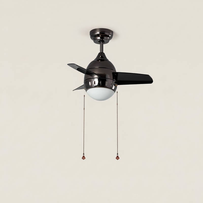 Ventilador de Techo LED Negro 66cm Modern