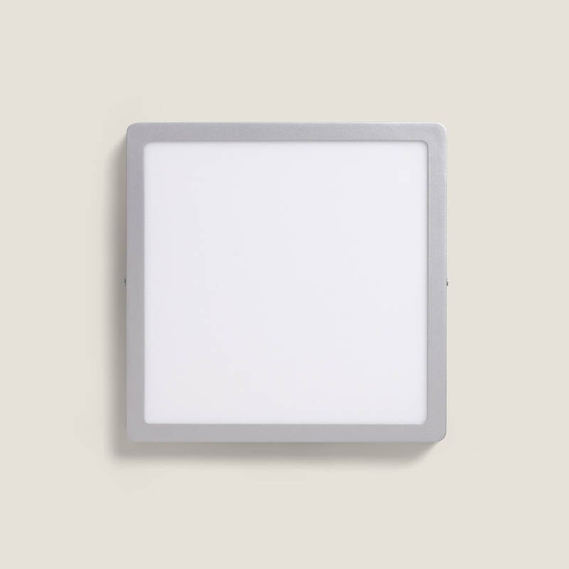 Plafón LED 24W Cuadrado Aluminio 280x280 mm Slim CCT Seleccionable Galán SwitchDimm