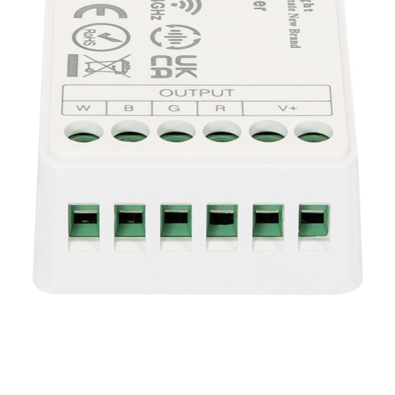 Controlador Regulador RGBW 12/24V DC + Mando RF 4 Zonas MiBoxer