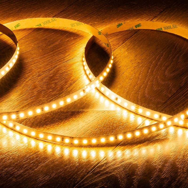 Tira LED 24V SMD 120 LED/m Bobina 20m Larga Distancia 10W/m 1250lm/m Ancho 10mm Corte 5cm IP20