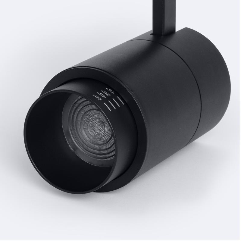 Foco Carril LED Monofásico 30W Regulable CCT Seleccionable Pulyx Multiángulo 15-60º