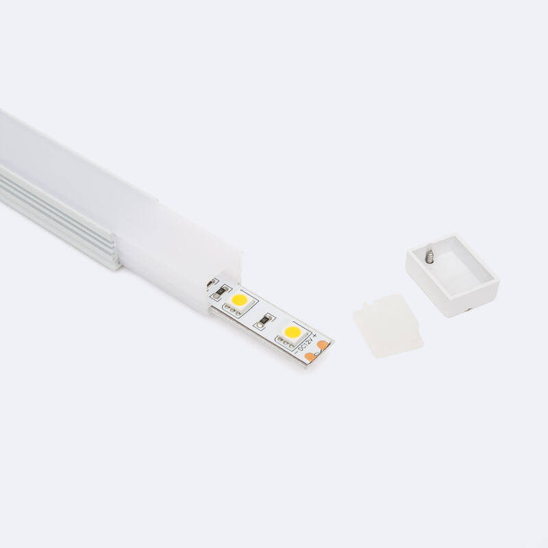 Perfil Aluminio Estanco IP65 Superficie 2m para Tira LED hasta 10 mm