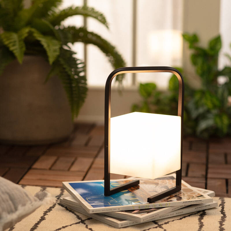 Lámpara de Mesa LED Portátil para Exterior con Batería USB Recargable Tiber