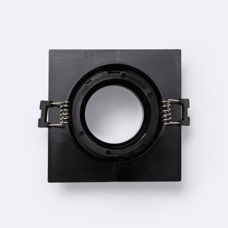 Aro Downlight Cuadrado Basculante Bajo UGR para Bombilla LED GU10 / GU5.3 Corte Ø75 mm Suefix