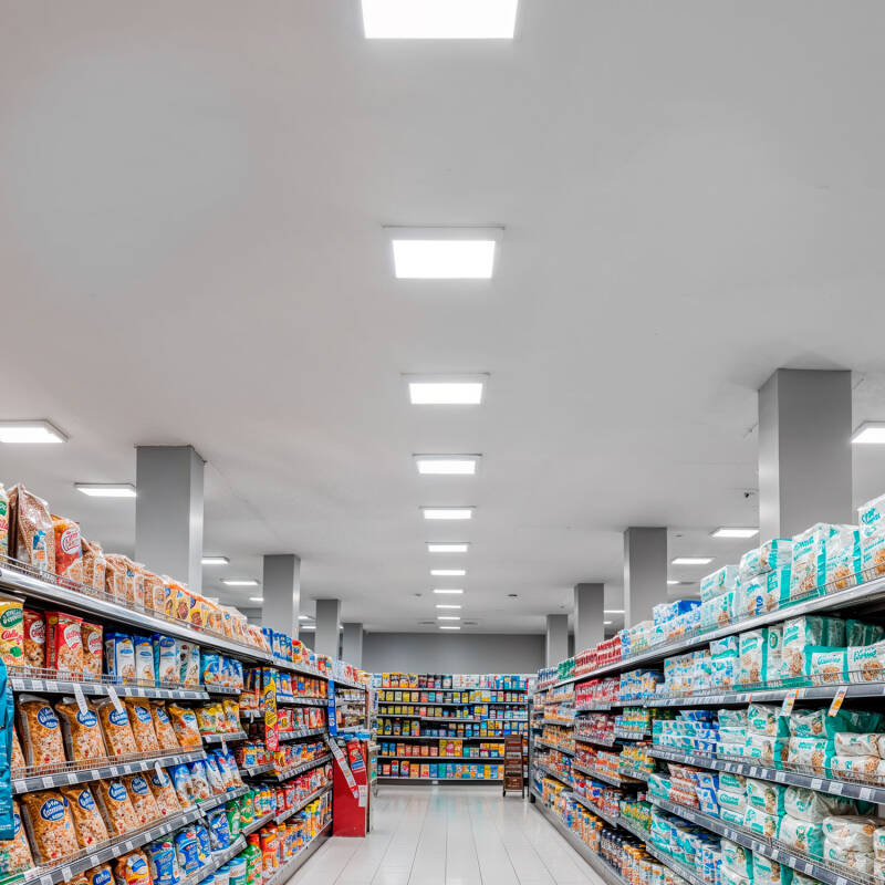 Plafón LED 24W Cuadrado 301x301 mm