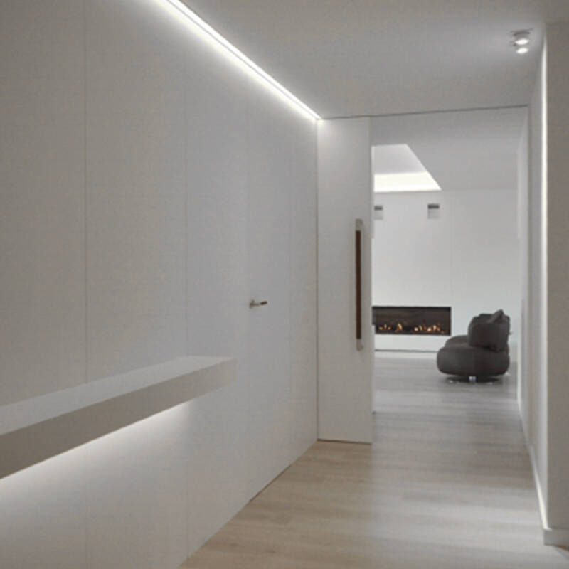 Perfil Aluminio Superficie para Tira LED hasta 20 mm