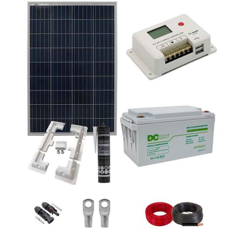 Kit Placa Solar Furgoneta 100W batería DC Solar