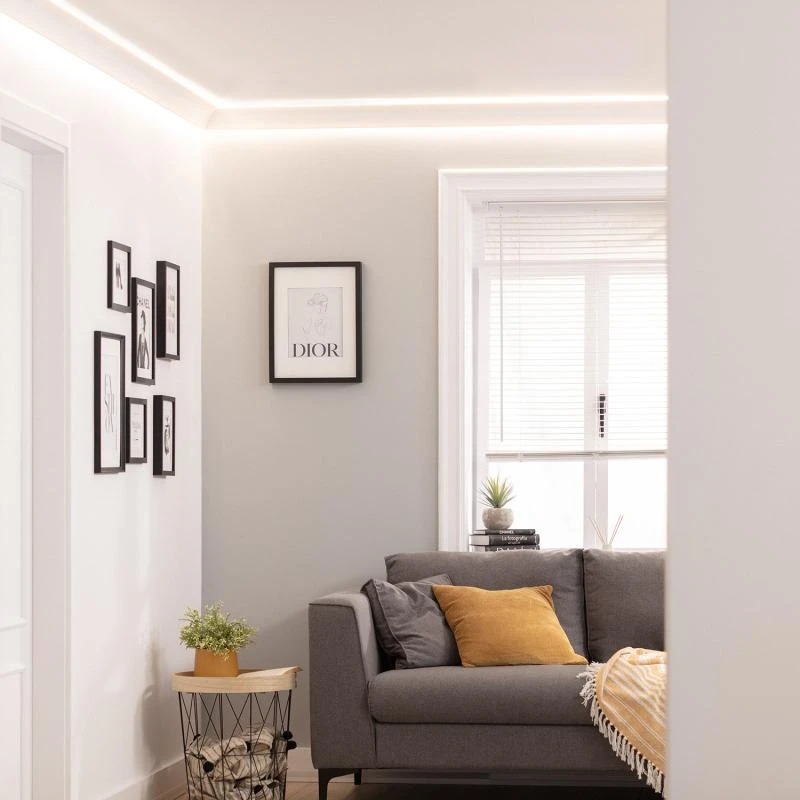 Moldura para 2 Tiras LED 2m Arco