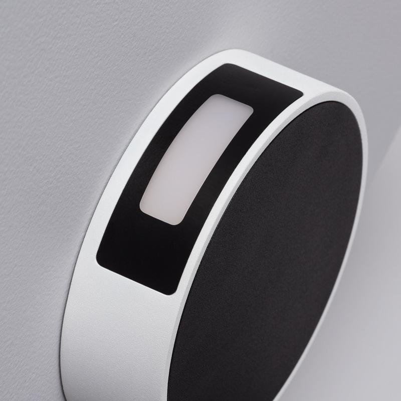 Aplique de Pared Exterior LED 6W de Aluminio Crono Negro