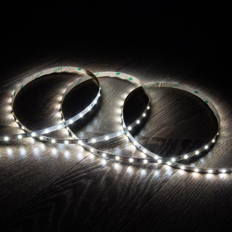 Tira LED 24V SMD 60 LED/m 5m 5W/m 500lm/m Ancho 8mm Corte 10cm IP20