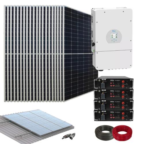 Kit Placas Solares en Casa con Inversor Deye 12000W