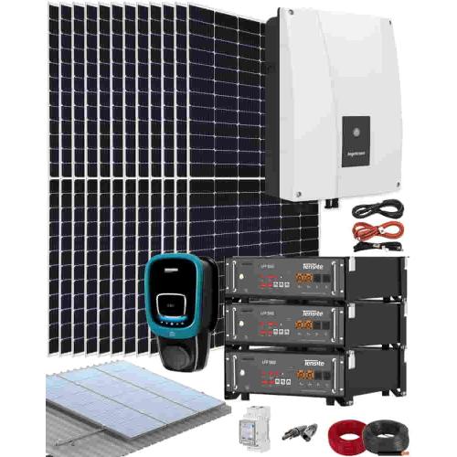 Kit Solar Híbrido Cargador Coche 6000W 30kWhdia Ingeteam