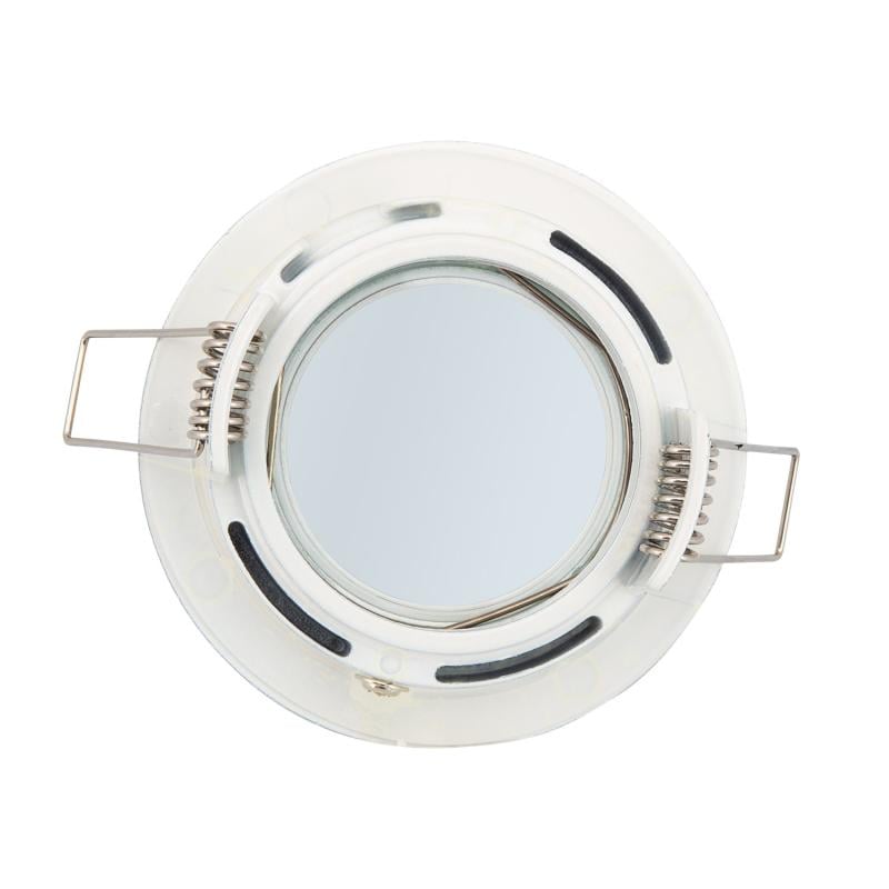 Aro Downlight Circular Blanco para Bombilla LED GU10 / GU5.3 Corte Ø 65 mm