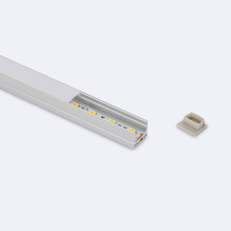 Perfil Aluminio Superficie para Tira LED hasta 13 mm