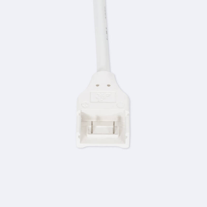 Conector Hipopótamo Doble con Cable para Tira LED Autorrectificada 220V AC SMD Silicone FLEX Ancho 12 mm