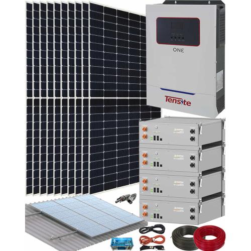 Kit Instalación de Placas Solares Aislada 5500W Tensite