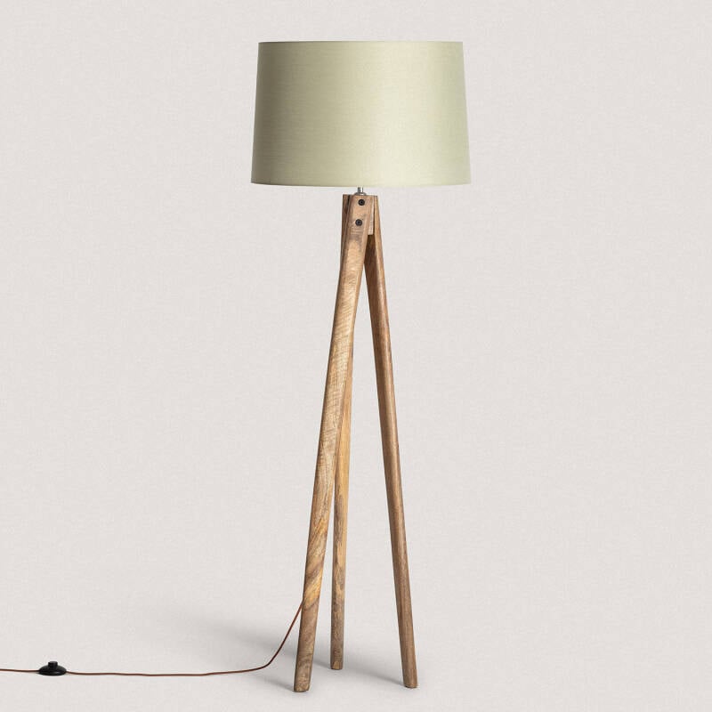 Lámpara de Pie Madera Kumar ILUZZIA