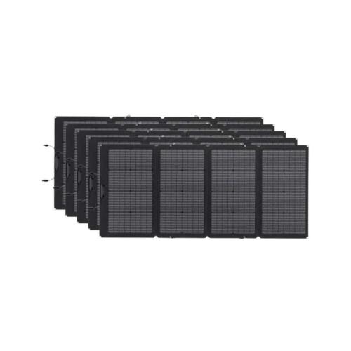 Pack 5 unidades Paneles Solares Portátiles 220W 12V Bifacial Ecoflow