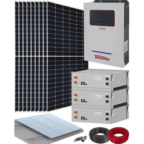 Kit Solar Aislado 5500W 48V Tensite One con Baterías de Litio Suntaic 15kWh
