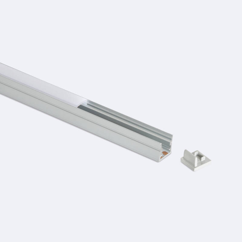Perfil Aluminio Superficie para Tira LED hasta 8 mm