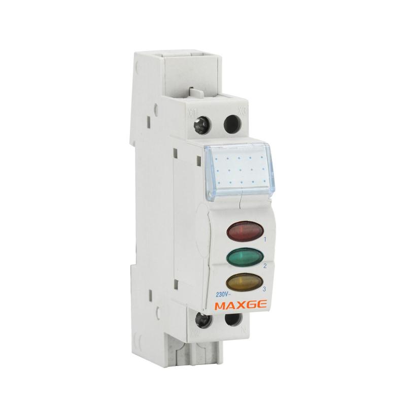 Indicador Luminoso Triple LED MAXGE Alpha+ EPSLT 230VAC