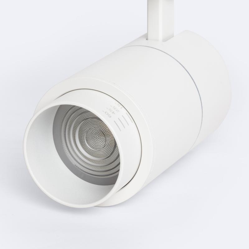 Foco Carril LED Trifásico 20W Pulyx Regulable CCT Seleccionable Multiángulo 15-60º