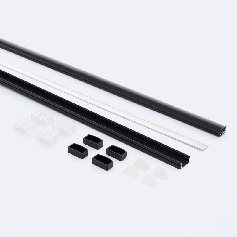 Perfil Aluminio Estanco IP65 Superficie 2m para Tira LED hasta 8 mm