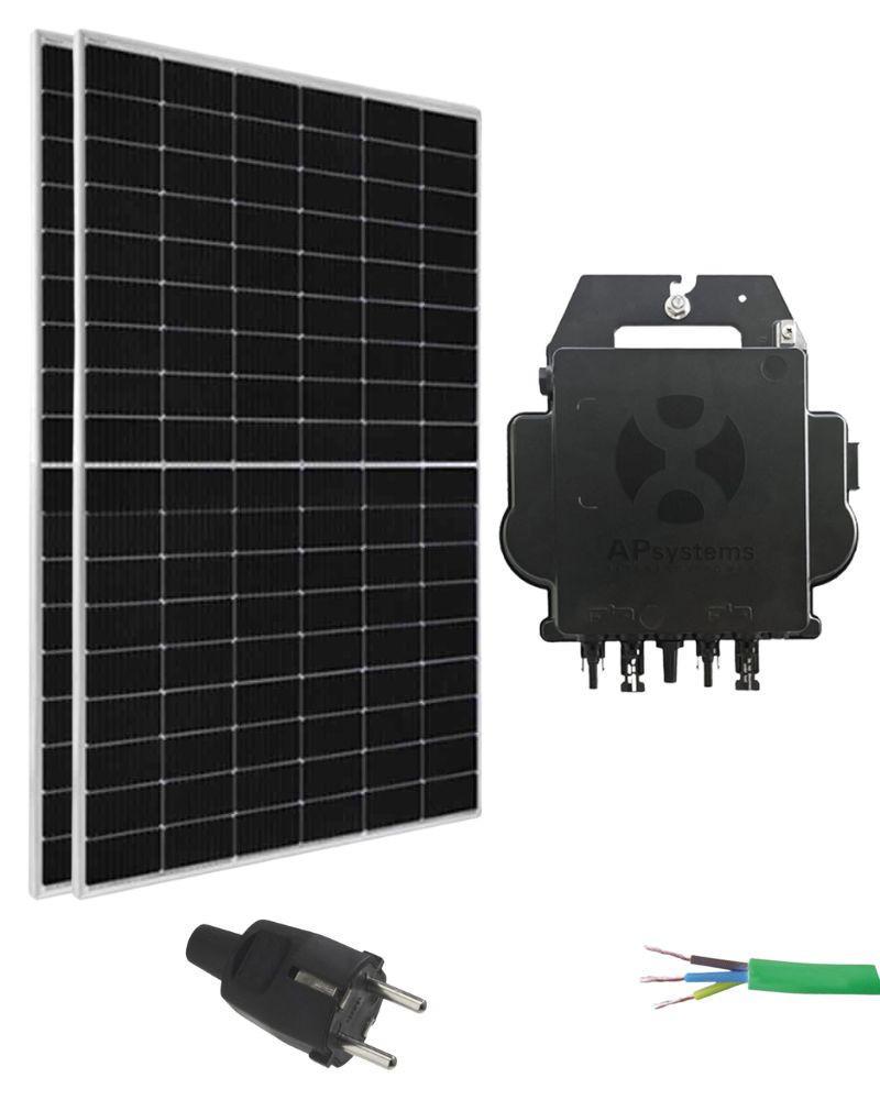 Kit Paneles Solares Balcón 810W con microinversor 880W con monitorización incluida