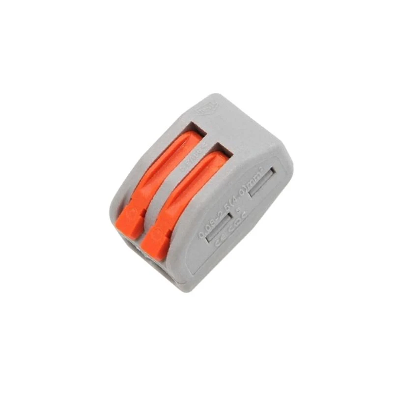 Pack 20 Conectores Rápidos 2 Entradas PCT-212 para Cable Eléctrico de 0.08-4mm²