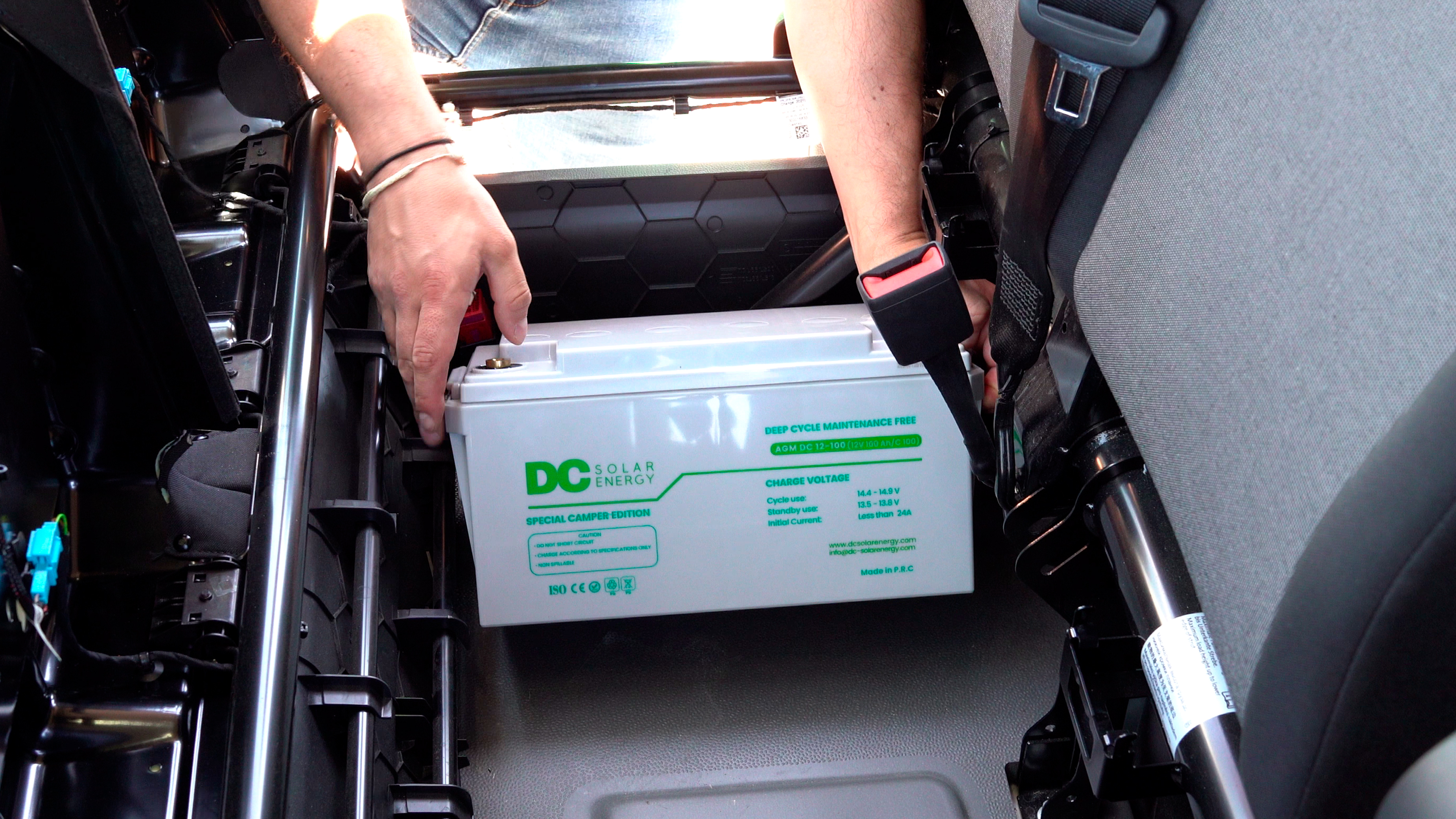 Batería Camper AGM 100Ah 12V DC Solar Energy