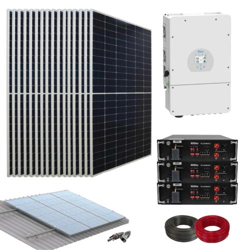 Kit Solar Híbrido para Instalación de Placas Solares con Inversor Deye 8000W